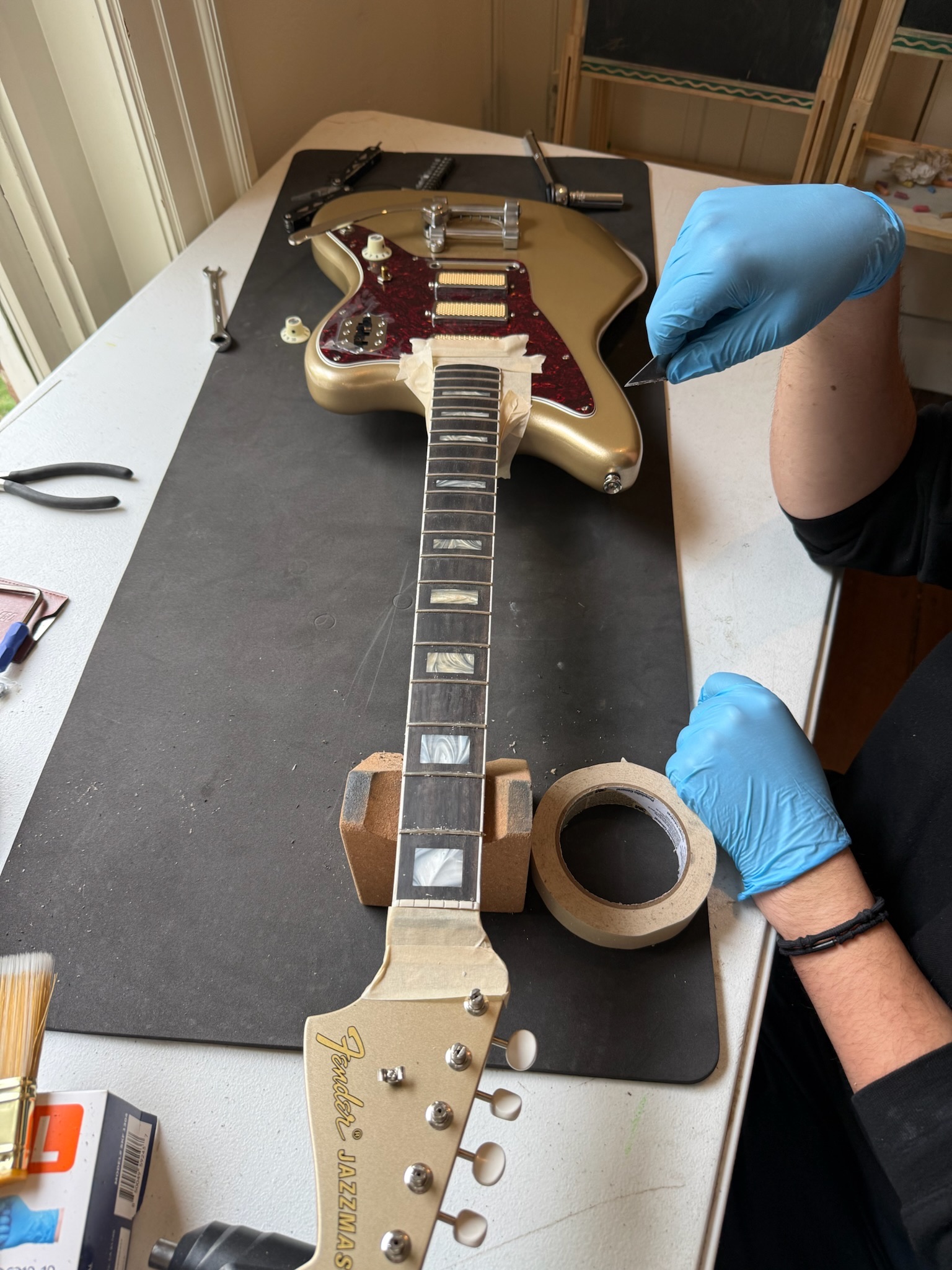 Guitar before service
